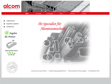 Tablet Screenshot of alcominternational.ch
